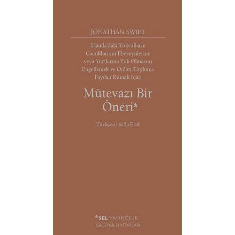 Mütevazı Bir Öneri Mütevazı Bir Öneri